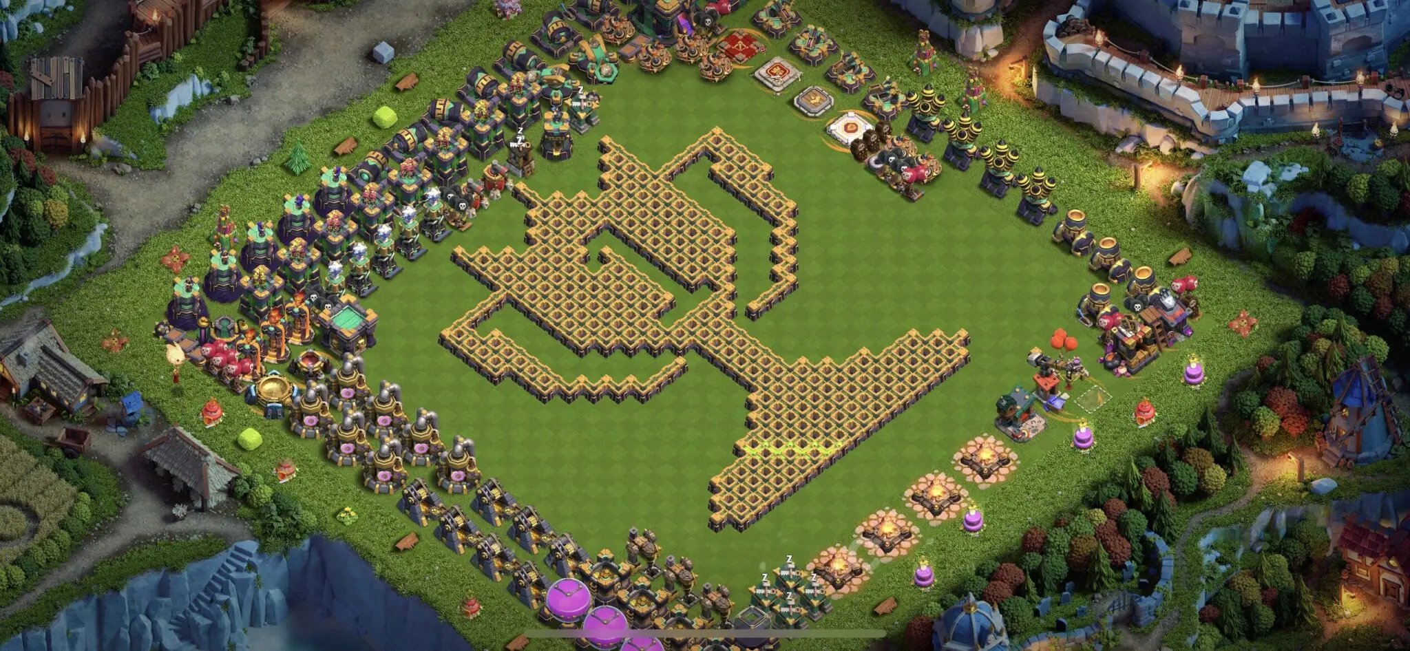 Top Town Hall 14 Troll/Funny Base with Link